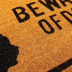 Beware Of Dog Natural Coir Door Mat 17"x30" - Welcome Front Doormat Non Slip Rug For Home Indoor Outdoor Entrance -Decor Vista GUEST a0b07711 e235 4631 92cb 6bc545176da9