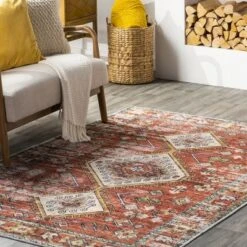 NuLOOM Everly Vintage Boho Machine Washable Area Rug -Decor Vista GUEST a0c8cbc4 b286 476a 9fa8 44bc26751c1c