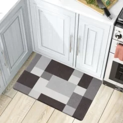 World Rug Gallery Modern Boxes Design Anti Fatigue Standing Mat