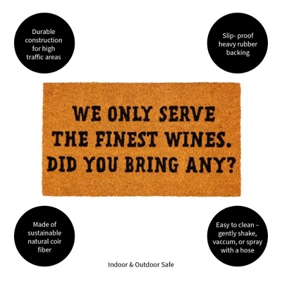 Evergreen Flag Funny Welcome Mat Coir Doormat | 28" X 16" Front Door Mat Outdoor Entrance | No Slip Door Rugs Entryway Indoor | We Only Serve 6 Evergreen Flag Funny Welcome Mat Coir Doormat | 28" X 16" Front Door Mat Outdoor Entrance | No Slip Door Rugs Entryway Indoor | We Only Serve - Image 4