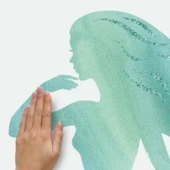 Glitter Mermaid Peel And Stick Giant Wall Decal - RoomMates -Decor Vista GUEST a250aefe ffe9 4930 80d8 a06ae93f93bf