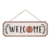 Transpac Wood 22.5 In. Multicolor Harvest Dimensional Welcome Sign