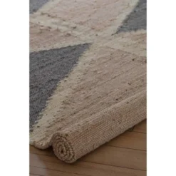 4'x6' Mountains Of The Moon Jute Area Rug Natural/Gray/Ivory - Anji Mountain -Decor Vista GUEST a31e9d7c ac81 465e 9ed1 4550d7521279