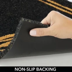 MDesign Welcome Doormat With Natural Fibers Decorative Script -Decor Vista GUEST a3be639f 085b 4576 a39f bc3d8d4638d7