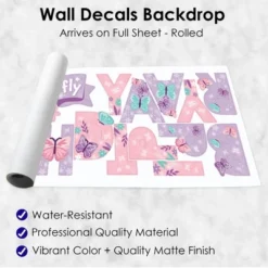 Big Dot Of Happiness Beautiful Butterfly - Peel And Stick Floral Birthday Party Decoration - Wall Decals Backdrop -Decor Vista GUEST a3f5248d df33 406e b572 3ff18dffb41d