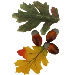 Northlight 10-Piece Fall Harvest Artificial Acorns And Maple Leaves Decoration Set
