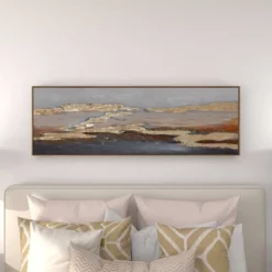 Canvas Geode Handmade Foiled And Brushstrokes Framed Wall Art With Gold Frame Gold - Olivia & May -Decor Vista GUEST a506c4a1 f5d7 4f9b 9a6b 55cad65ce1fc