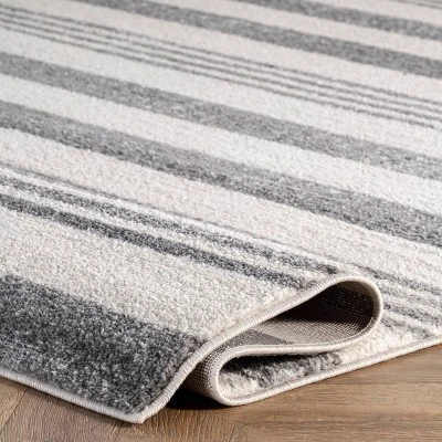 2'6"x6' Striped Kelsi Runner Rug Gray - NuLOOM 6 2'6"x6' Striped Kelsi Runner Rug Gray - NuLOOM - Image 4