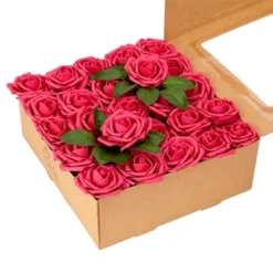 RCZ Décor Artificial Foam Roses For Decoration, Attractive Fake Flowers For DIY Wedding Centerpieces, Includes: 50 Roses With Stems And 20 Leaves 26 RCZ Décor Artificial Foam Roses For Decoration, Attractive Fake Flowers For DIY Wedding Centerpieces, Includes: 50 Roses With Stems And 20 Leaves -Decor Vista GUEST a75bab4a 8c4d 4a56 a295 c7ad3cce99d4