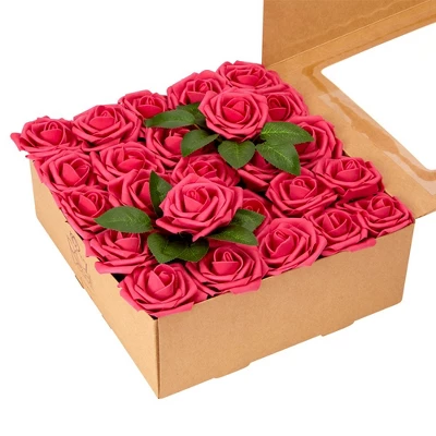 RCZ Décor Artificial Foam Roses For Decoration, Attractive Fake Flowers For DIY Wedding Centerpieces, Includes: 50 Roses With Stems And 20 Leaves 13 RCZ Décor Artificial Foam Roses For Decoration, Attractive Fake Flowers For DIY Wedding Centerpieces, Includes: 50 Roses With Stems And 20 Leaves - Image 11