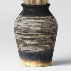 Grass Arrangement In Ceramic Pot Black - Threshold™ -Decor Vista GUEST a8b7bc55 e7f2 41c9 ad42 4006f370c4b4