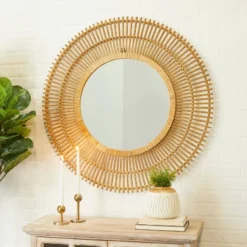 Bamboo Starburst Wall Mirror - Olivia & May -Decor Vista GUEST a914187a f36e 4128 b658 28b5ddac694d