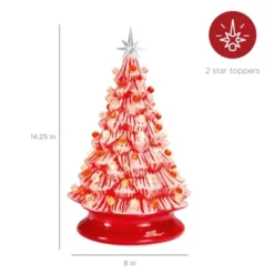 Best Choice Products 15in Pre-lit Ceramic Christmas Tree W/ Cord, Hand-Painted Decoration -Decor Vista GUEST a921527d b289 46a0 835e 0c5afcc49258