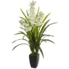 Nearly Natural 45-in Cymbidium Orchid Artificial Plant -Decor Vista GUEST a9761271 2ea8 4d06 84c5 efba7bc2facf
