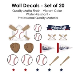 Big Dot Of Happiness Batter Up - Baseball - Peel And Stick Sports Decor Vinyl Wall Art Stickers - Wall Decals - Set Of 20 -Decor Vista GUEST aa740a63 aaaa 4440 b49e f50500191789