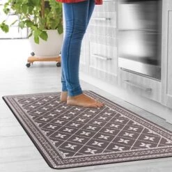 World Rug Gallery Border Anti-Fatigue Standing Mat -Decor Vista GUEST aaf8f17f 4812 4a63 a3d9 196470e76130