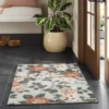2'x3' Floral High Low Loop Accent Rug Green - Threshold™: Washable Entryway Throw, Indoor Skid-Resistant Rug -Decor Vista GUEST ab65c094 55e9 4cd1 a79e 4c72a0075f32