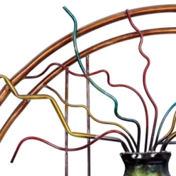 Metal Abstract Wall Decor With Vase Details - Olivia & May -Decor Vista GUEST abbfb0e2 825b 4ba1 95c2 bebb8ba34ba4