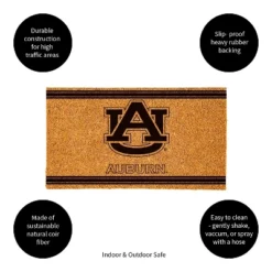 Evergreen Auburn University Logo Turf Mat, Brown- 28 X 16 Inches Indoor Outdoor Doormat -Decor Vista GUEST ac427835 b2ba 423b 8006 c8954c2110f3