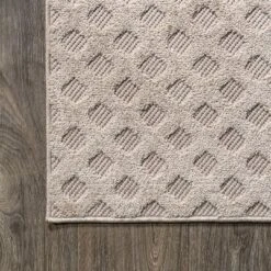 Rabat High-Low Pile Mini-Diamond Trellis Indoor/Outdoor Area Rug - JONATHAN Y 17 Rabat High-Low Pile Mini-Diamond Trellis Indoor/Outdoor Area Rug - JONATHAN Y -Decor Vista GUEST ac4c0b30 6774 44ca 9c5c 7fdabe0c73cf