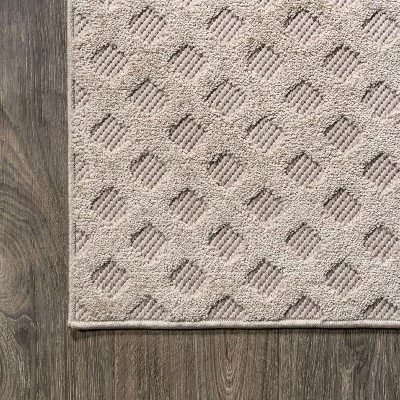 Rabat High-Low Pile Mini-Diamond Trellis Indoor/Outdoor Area Rug - JONATHAN Y 10 Rabat High-Low Pile Mini-Diamond Trellis Indoor/Outdoor Area Rug - JONATHAN Y - Image 8
