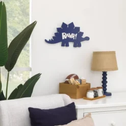 Little Love By NoJo Dinosaur Shaped Wall Decor - Rawr Blue & White Wood -Decor Vista GUEST acdbd565 bfb8 4b7a 812f 3dc6ef04d88f