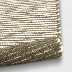 2'x3' Striped Accent Rug Olive Green - Threshold™ -Decor Vista GUEST ad47d1db e853 4b3b 8e5f 7c55bc62bf38