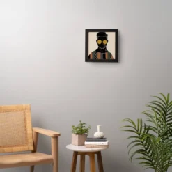 Domonique Brown Black Hair No. 7 Framed Wall Art Black - Deny Designs -Decor Vista GUEST ae279b71 f98f 415c a4ca 1d6ddb5ece65