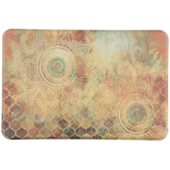 18" X 30" Anti-Fatigue Kitchen Floor Mat Boho Study Floral - J&V Textiles: Botanical Indoor/Outdoor Medium Pile Rug