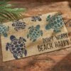 Split P Don't Worry Beach Happy Sea Turtle Doormat -Decor Vista GUEST aea85505 ce7e 4a14 9bdd 40d1c6064cbd