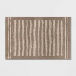 2'6"x4' Washable Knitted Stripe Accent Rug - Threshold™ 11 2'6"x4' Washable Knitted Stripe Accent Rug - Threshold™ -Decor Vista GUEST aef6cd95 a564 4f19 8b4e 204de8b7e707