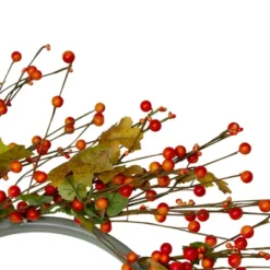 Northlight Orange Berries And Yellow Leaves Fall Harvest Artificial Wreath, 22" -Decor Vista GUEST af4c873c ab90 4a14 98c2 02fd09bc62b8