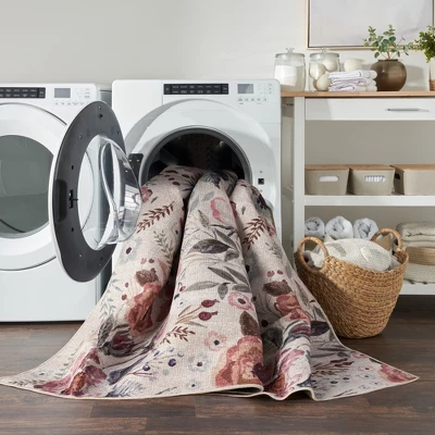 Nourison Washables Floral Indoor Non-Skid Area Rug 8 Nourison Washables Floral Indoor Non-Skid Area Rug - Image 6