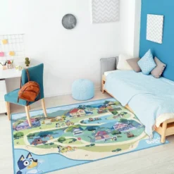 4'x5'9" Bluey Woven Area Rug -Decor Vista GUEST af75835c 58a2 47d8 83f6 7358acd31514