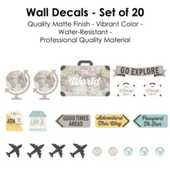 Big Dot Of Happiness World Awaits - Peel And Stick Map Vinyl Wall Art Stickers - Wall Decals - Set Of 20 -Decor Vista GUEST af9c4558 fcb1 4280 a0ce 86b3ed06d35d