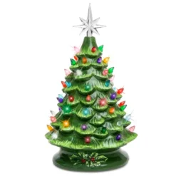 Best Choice Products 15in Pre-lit Ceramic Christmas Tree W/ Cord, Hand-Painted Decoration -Decor Vista GUEST affcbd71 283b 4d83 86cb f9d50b97cbf2