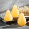 Pale Yellow Pear Candles - Set Of 3 -Decor Vista GUEST b01def2c bb69 47bf 9c4f a9277fd65715