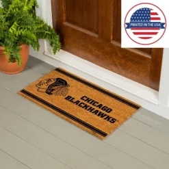 Evergreen Chicago Blackhawks Logo Turf Mat, Brown- 28 X 16 Inches Indoor Outdoor Doormat 12 Evergreen Chicago Blackhawks Logo Turf Mat, Brown- 28 X 16 Inches Indoor Outdoor Doormat -Decor Vista GUEST b09e0056 01aa 496f adba 9453fd19075d