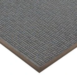 3'x5' Solid Doormat Blue/Black - HomeTrax -Decor Vista GUEST b0c4a6e5 7f19 4f08 b414 deaf6f3051ff