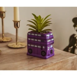 Silver Buffalo Harry Potter Knight Bus 3-Inch Ceramic Mini Planter With Artificial Succulent -Decor Vista GUEST b12655f6 524d 454c a3ac ab387e5a56a2