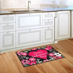 Briarwood Lane Happy Valentine's Floral Doormat Love Heart Indoor Outdoor 30" X 18" -Decor Vista GUEST b2093459 066a 451f b32d b945ca9d647a