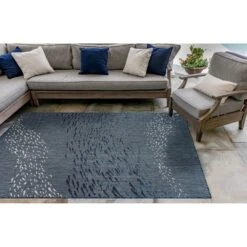 Liora Manne Carmel Indoor/Outdoor Rug Navy -Decor Vista GUEST b2116281 b644 46b7 9463 70357df023e2
