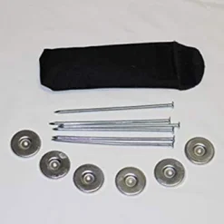 EEZ-RV Products Durable 9 X 12 Foot Reversible Outdoor Mat For Patios, Backyards, Campsites, & RV Pads W/ Carrying Case & Ground Stakes, Grey Vine -Decor Vista GUEST b2b1a04c e044 4a22 811d beac6f799b9c