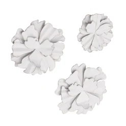Modern Ornamental Wall Decor Set Of 3 White - Olivia & May -Decor Vista GUEST b2c406cb b2b4 4b53 b6c6 e822f870eedc