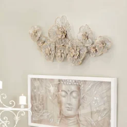 Metal Floral Wall Decor Gray - Olivia & May -Decor Vista GUEST b2f08b5b fde1 4975 8977 e81c03ca3962