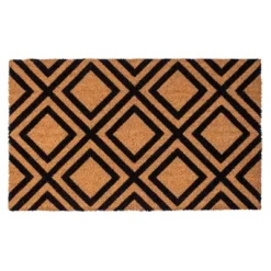 Diamonds Indoor/Outdoor Coir Doormat Natural/Black - Entryways -Decor Vista GUEST b34a24e2 6515 49ec b292 10adae26ea1e