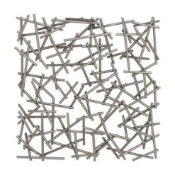 Metal Geometric Overlapping Lines Wall Decor Silver - CosmoLiving By Cosmopolitan -Decor Vista GUEST b3d9fbce 0436 4af4 b802 af8aabdd6f2b