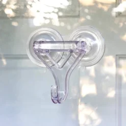 Lites-Up 2ct Heavy Duty Double Suction Cup Clamp Wreath Hanger -Decor Vista GUEST b5a4e4db 6f78 4d9d af2b 8ce9cb90250e