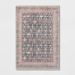 Alexandra Floral Printed Border Persian Rug Blush - Opalhouse™ -Decor Vista GUEST b64cccec 5c26 44cb bb19 1be2036f9757