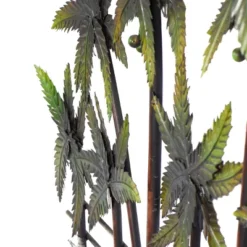 Metal Tree Indoor Outdoor Palm Wall Decor Green - Olivia & May -Decor Vista GUEST b6cd6d89 f06a 4708 a023 1da329e90b9a